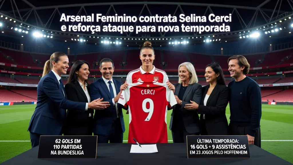 Arsenal Feminino contrata Selina Cerci e reforça ataque para nova temporada